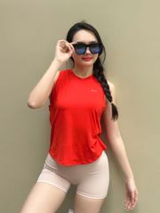 Áo tanktop nữ tập gym yoga cổ tròn sát nách C8