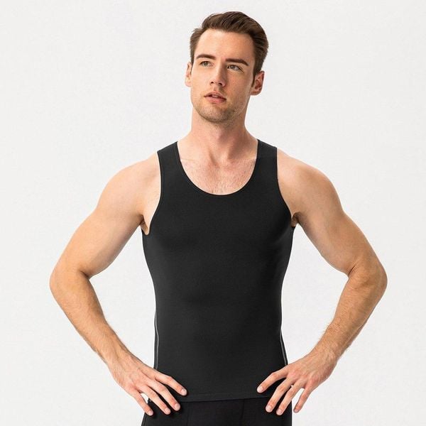 Áo Tập Gym Yoga Nam thun lạnh ba lỗ basic Olona N8