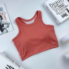 Áo croptop thể thao nữ tập Yoga, Gym có đệm mút nâng ngực chất vải cao cấp thoáng khí co giãn tốt Olona Sports A36