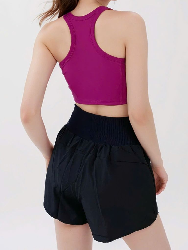 Áo croptop thể thao nữ tập Yoga, Gym có đệm mút nâng ngực chất vải cao cấp thoáng khí co giãn tốt Olona Sports A36