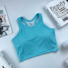 Áo croptop thể thao nữ tập Yoga, Gym có đệm mút nâng ngực chất vải cao cấp thoáng khí co giãn tốt Olona Sports A36
