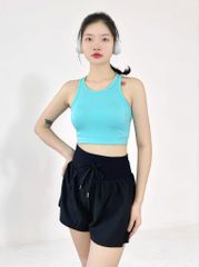 Áo croptop thể thao nữ tập Yoga, Gym có đệm mút nâng ngực chất vải cao cấp thoáng khí co giãn tốt Olona Sports A36