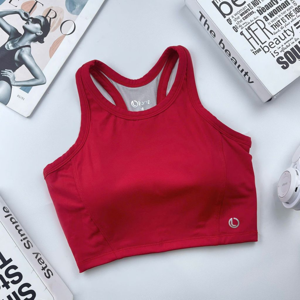 Áo croptop thể thao nữ tập Yoga, Gym có đệm mút nâng ngực chất vải cao cấp thoáng khí co giãn tốt Olona Sports A36