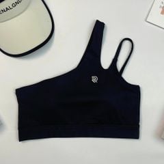 Áo bra thể thao nữ tập Yoga, Gym thiết kế lệch vai giọt nước có đệm mút chất vải cao cấp Olona Sports R10