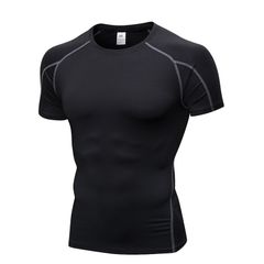 Áo Tập Gym Yoga Nam thun có tay basic viền vai Olona N1