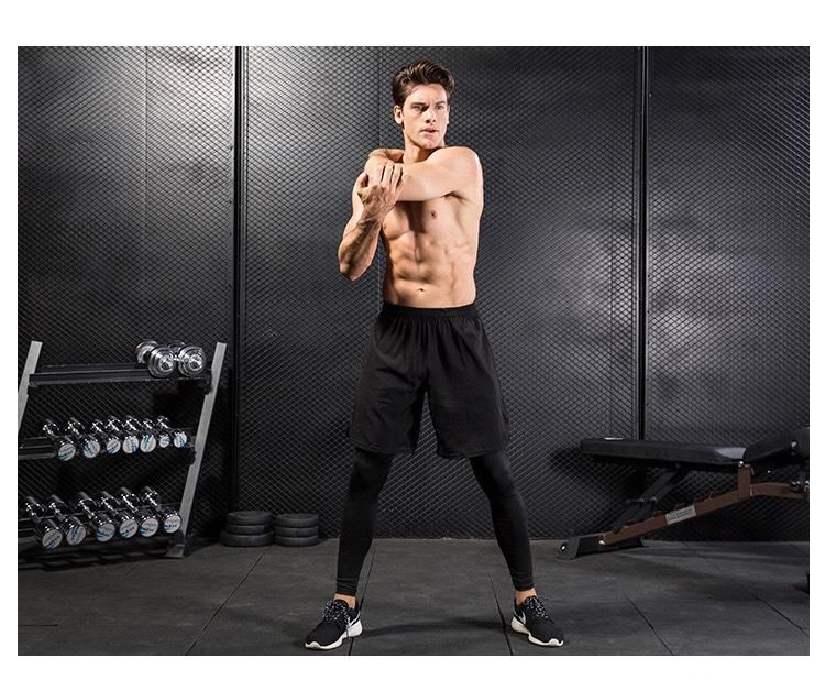 Quần Tập Gym Yoga Nam đùi có lót dài Olona M7