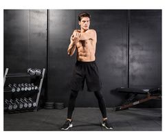 Quần Tập Gym Yoga Nam đùi có lót dài Olona M7