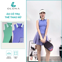 Áo cổ trụ thể thao nữ Olona C13 gym, yoga, pickleball