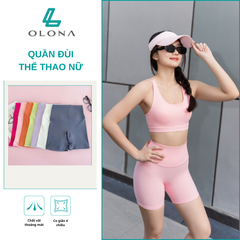 Quần đùi thể thao nữ T2 Olona tập gym, yoga