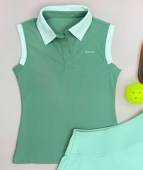 Áo cổ trụ thể thao nữ Olona C13 gym, yoga, pickleball