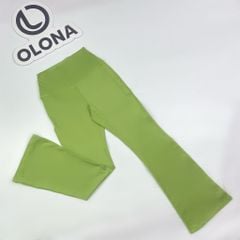 Quần dài ống loe thể thao nữ tập yoga, gym thoáng khí co giãn tốt Olona Sports S7