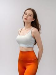 Áo bra thể thao nữ tập Yoga, Gym thiết kế dây đan basic có đệm mút đúc nâng ngực chất vải cao cấp Olona Sports R14