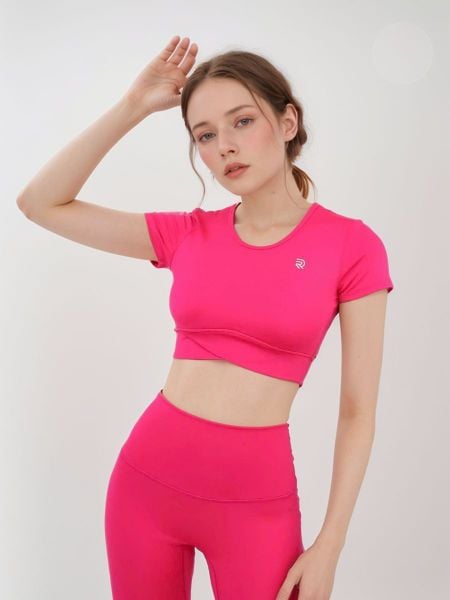 Áo croptop thể thao nữ tập Yoga, Gym thiết kế cạp chéo bung khóe lưng chất vải cao cấp thoáng mát Olona Sports RC10