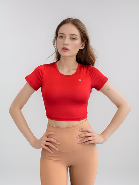 Áo croptop thể thao nữ tập Yoga, Gym thiết kế basic chất vải cao cấp thoáng mát Olona Sports RC12