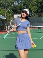 Chân váy tập pickleball, tennis nữ thể thao 2 lớp thiết kế trẻ trung thời thượng chất vải cao cấp thoáng khí tốt Olona Sports RV1