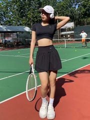 Chân váy tập pickleball, tennis nữ thể thao 2 lớp thiết kế trẻ trung thời thượng chất vải cao cấp thoáng khí tốt Olona Sports RV1