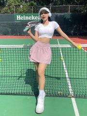 Chân váy tập pickleball, tennis nữ thể thao 2 lớp thiết kế trẻ trung thời thượng chất vải cao cấp thoáng khí tốt Olona Sports RV1