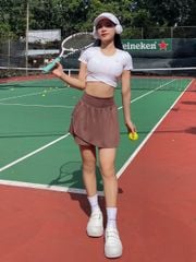 Chân váy tập pickleball, tennis nữ thể thao 2 lớp thiết kế trẻ trung thời thượng chất vải cao cấp thoáng khí tốt Olona Sports RV1