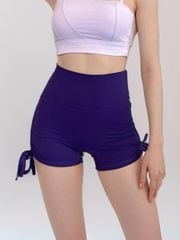 Quần đùi thể thao ngắn nữ tập Yoga, Gym thiết kế đùi rút hông không có túi chất vải cao cấp thoáng khí Olona Sports S10