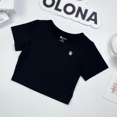Áo croptop thể thao nữ tập Yoga, Gym thiết kế basic chất vải cao cấp thoáng mát Olona Sports RC12
