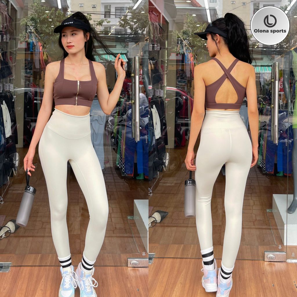 Quần dài legging thể thao nữ tập yoga, gym thoáng khi có giãn tốt Olona Sports Q02