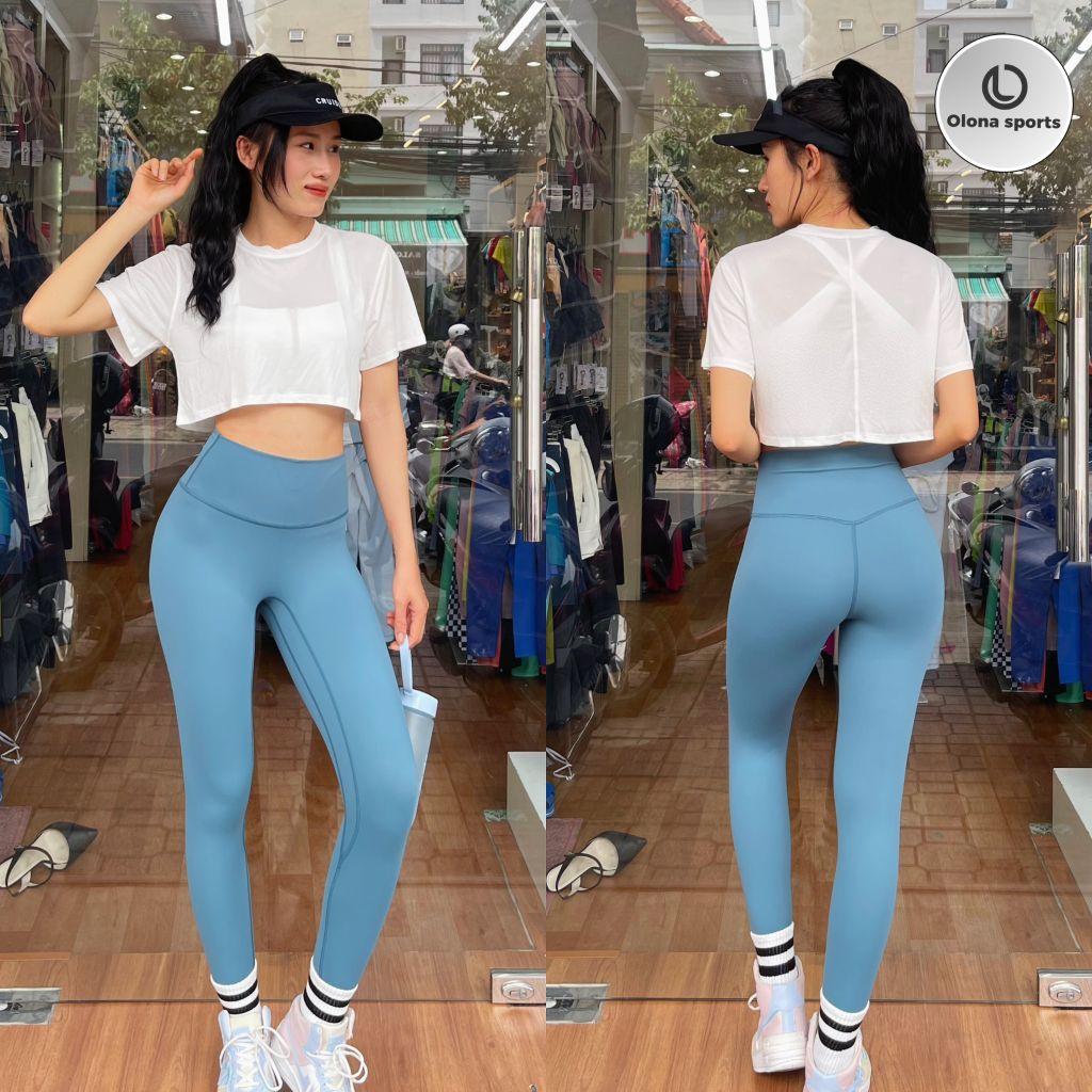 Quần dài legging thể thao nữ tập yoga, gym thoáng khi có giãn tốt Olona Sports Q02