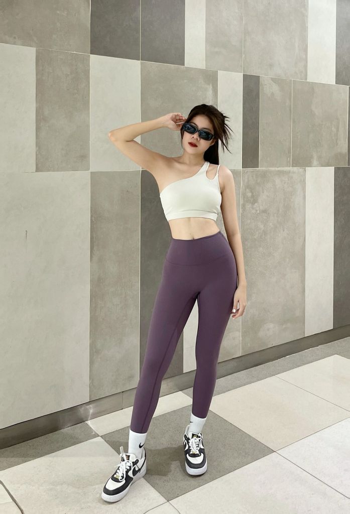 Quần dài legging thể thao nữ tập yoga, gym thoáng khi có giãn tốt Olona Sports Q02