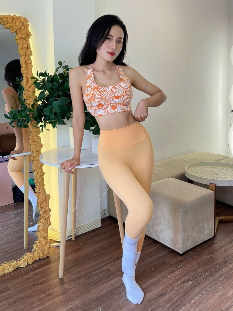 Quần dài legging thể thao nữ tập yoga, gym thoáng khi có giãn tốt Olona Sports Q02