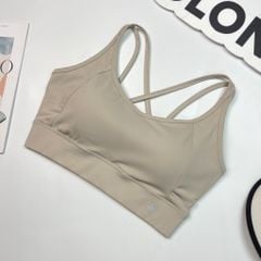 Áo bra thể thao nữ tập Yoga, Gym thiết kế dây đan basic có đệm mút đúc nâng ngực chất vải cao cấp Olona Sports R14
