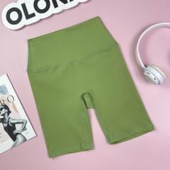 Quần đùi thể thao nữ tập yoga, gym thiết kế trên gối chất liệu cao cấp thoáng khí tốt Olona Sports S3