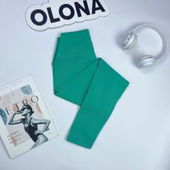 Quần dài legging thể thao nữ tập yoga, gym thiết kế logo chất vải cao cấp thoáng khi có giãn tốt Olona Sports S2