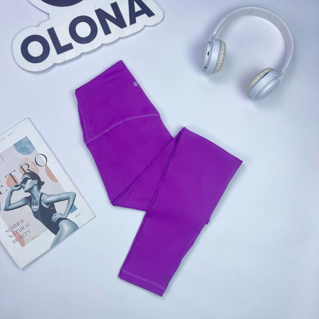 Quần dài legging thể thao nữ tập yoga, gym thiết kế logo chất vải cao cấp thoáng khi có giãn tốt Olona Sports S2