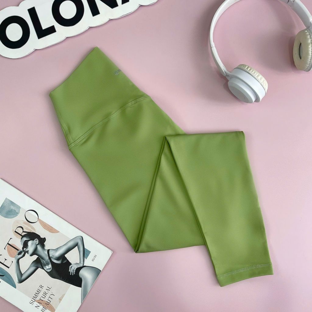 Quần dài legging thể thao nữ tập yoga, gym thiết kế logo chất vải cao cấp thoáng khi có giãn tốt Olona Sports S2