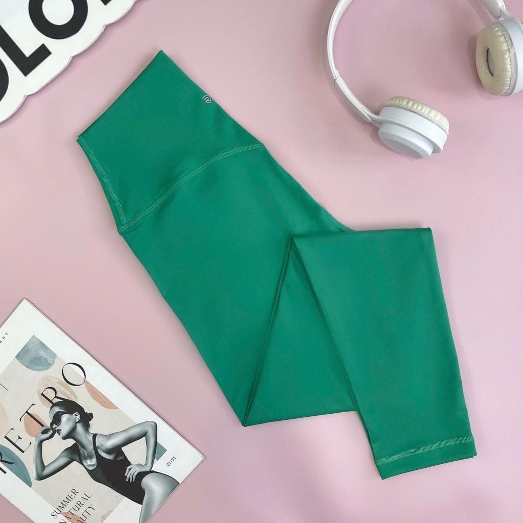 Quần dài legging thể thao nữ tập yoga, gym thiết kế logo chất vải cao cấp thoáng khi có giãn tốt Olona Sports S2