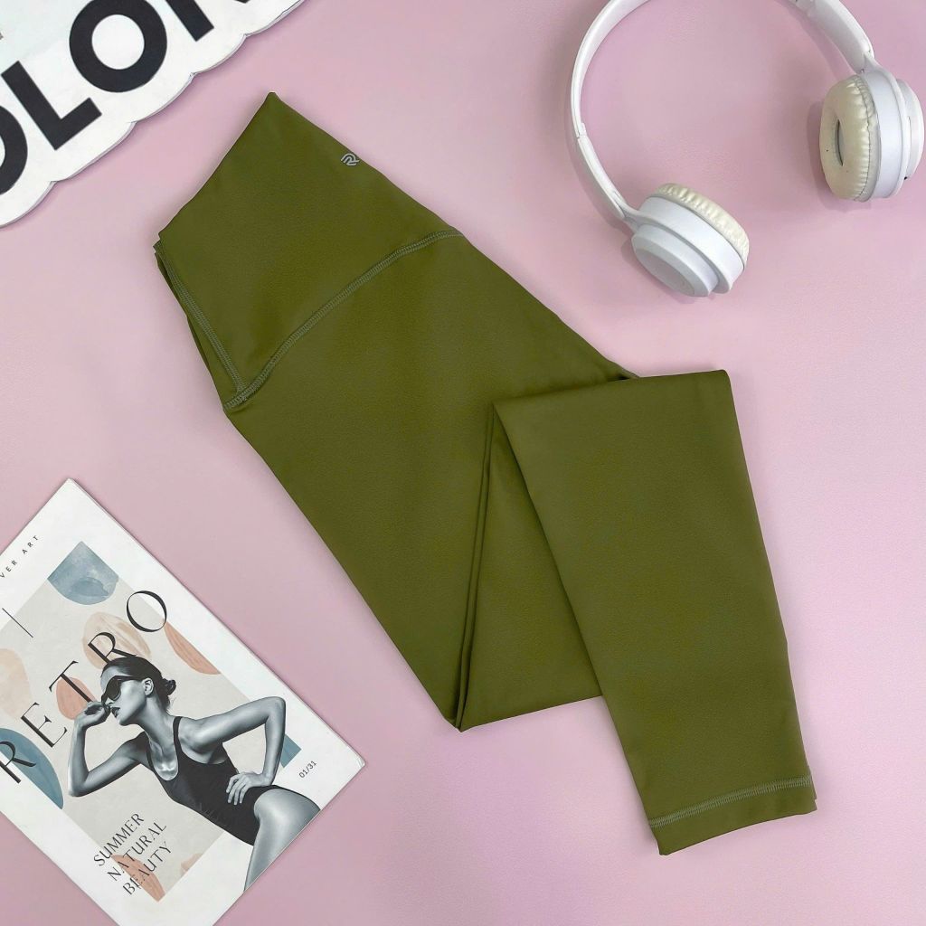 Quần dài legging thể thao nữ tập yoga, gym thiết kế logo chất vải cao cấp thoáng khi có giãn tốt Olona Sports S2