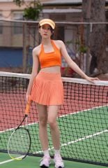 Chân váy xếp ly thể thao nữ pickleball tennis chất liệu cao cấp Olona Sports V09