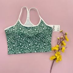 Áo bra họa tiết thể thao nữ tập gym, yoga C6 Olona Sports phối họa tiết chất lulu cao cấp co giãn 4 chiều