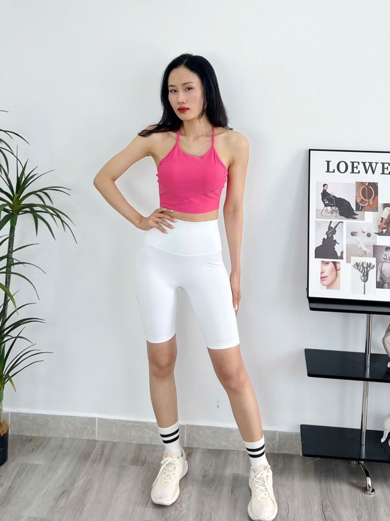 Áo bra thể thao tập gym, yoga nữ C3 Olona Sports chất thun gân thiết kế dây đan chéo co giãn tốt