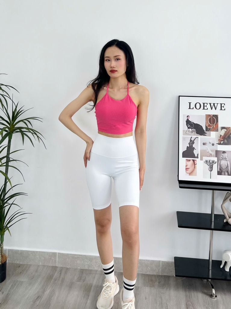 Áo bra thể thao tập gym, yoga nữ C3 Olona Sports chất thun gân thiết kế dây đan chéo co giãn tốt