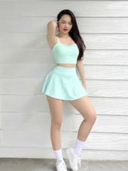 Áo Bra Gân 2 Dây Thể Thao Nữ C12 Olona Tập Gym Yoga Chạy Bộ nâng đỡ V1 co dãn tốt