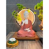  Tượng Phật A Di Đà gốm tử sa cao cấp decor trang trí nhà cửa phong thuỷ an nhiên 