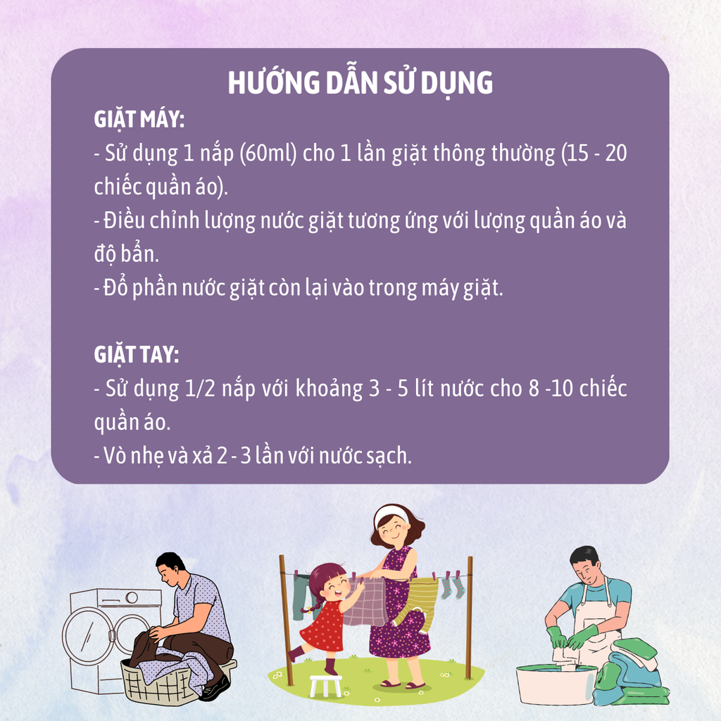 Nước Giặt Thiên Nhiên Cho Bé Sạch Khuẩn, Mềm Vải 1000ml BuB&MuM