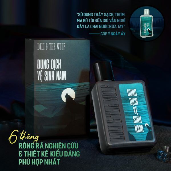 Dung Dịch Vệ Sinh Nam Loli The Wolf 80ml/150ml Hương Thanh Mát Dạng Gel Giúp Khử Mùi Hôi, Giảm Viêm Ngứa Vùng Kín