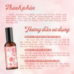 Body Mist Xịt Thơm Body Soft Spring MACALAND Cho Nữ Hương Đào Dưỡng Ẩm Cho Da