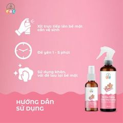 Nước Lau Sàn Cấp Tốc Dạng Xịt Khử Mùi Và Khử Khuẩn Cho Chó Mèo JULYHOUSE