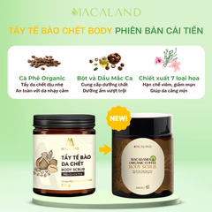 Tẩy Tế Bào Chết Body Cà Phê Organic - Mắc Ca Macaland 35g/235g Dưỡng Ẩm, Chăm Da Sáng Mịn