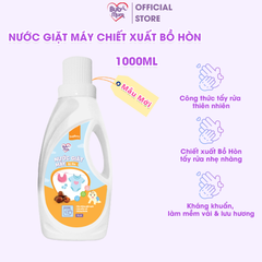 Nước Giặt Thiên Nhiên Cho Bé Sạch Khuẩn, Mềm Vải 1000ml BuB&MuM