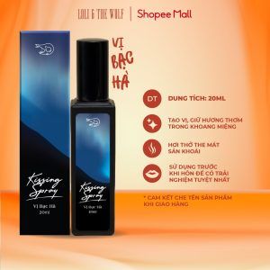 Xịt Thơm Miệng Kissing Spray Loli The Wolf 20ml Hương Trái Cây Kẹo Ngọt The Mát Vị Bạc Hà Tự Tin Rạng Rỡ (Mẫu mới)