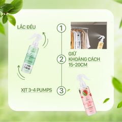 Xịt Thơm Quần Áo JULYHOUSE 20ml/280ml Chiết Xuất Tinh Dầu Thiên Nhiên Thơm Mát Hương Tropical