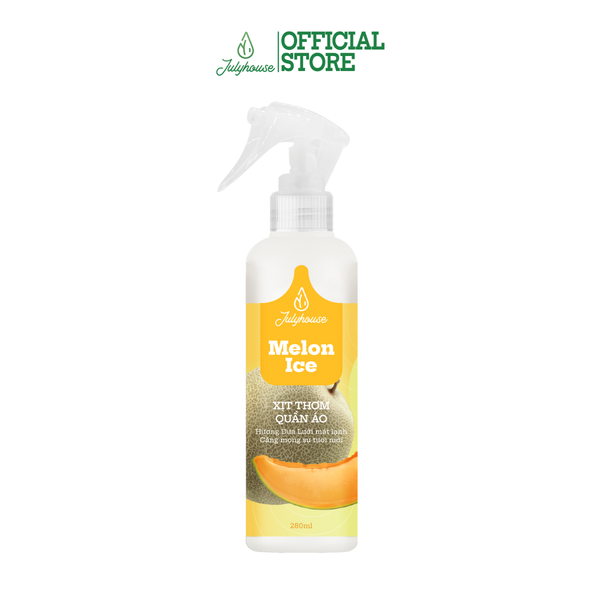 [Mới] Xịt thơm quần áo Hương Dưa Lưới JULYHOUSE 280ml chiết xuất tinh dầu thiên nhiên thanh mát, dịu nhẹ